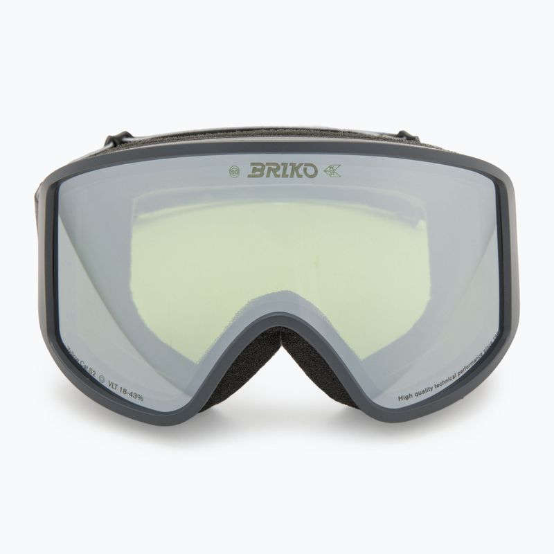Ski goggles Briko Pulse white gray/yellow 2