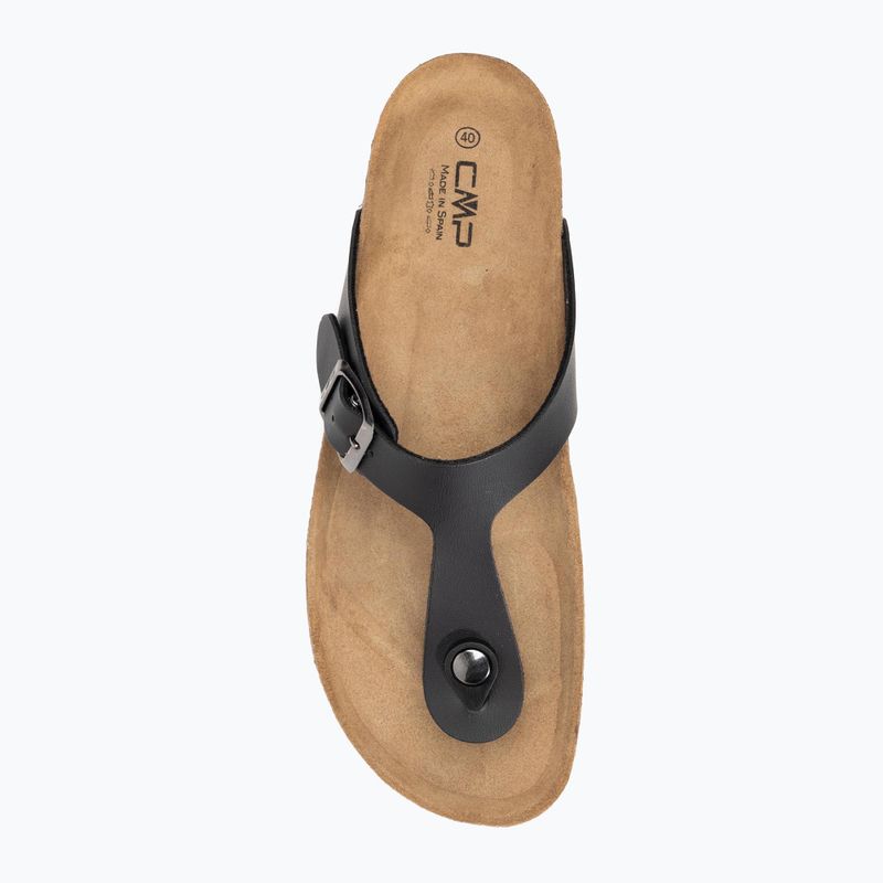 CMP ECO MYMOSA nero women's flip flops 5