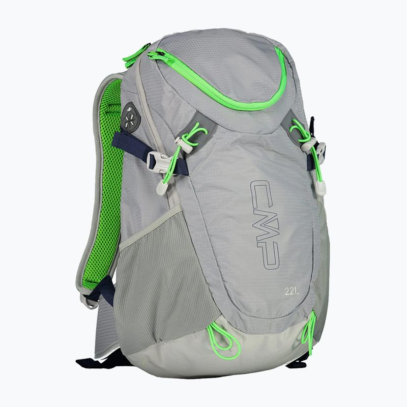 Men's trekking backpack CMP Katana 22 l grey / green fluo