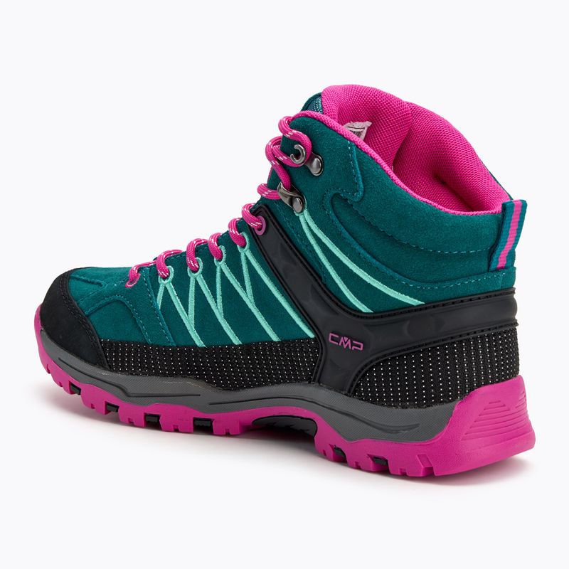 CMP Rigel Mid lake / pink fluo junior trekking boots 3
