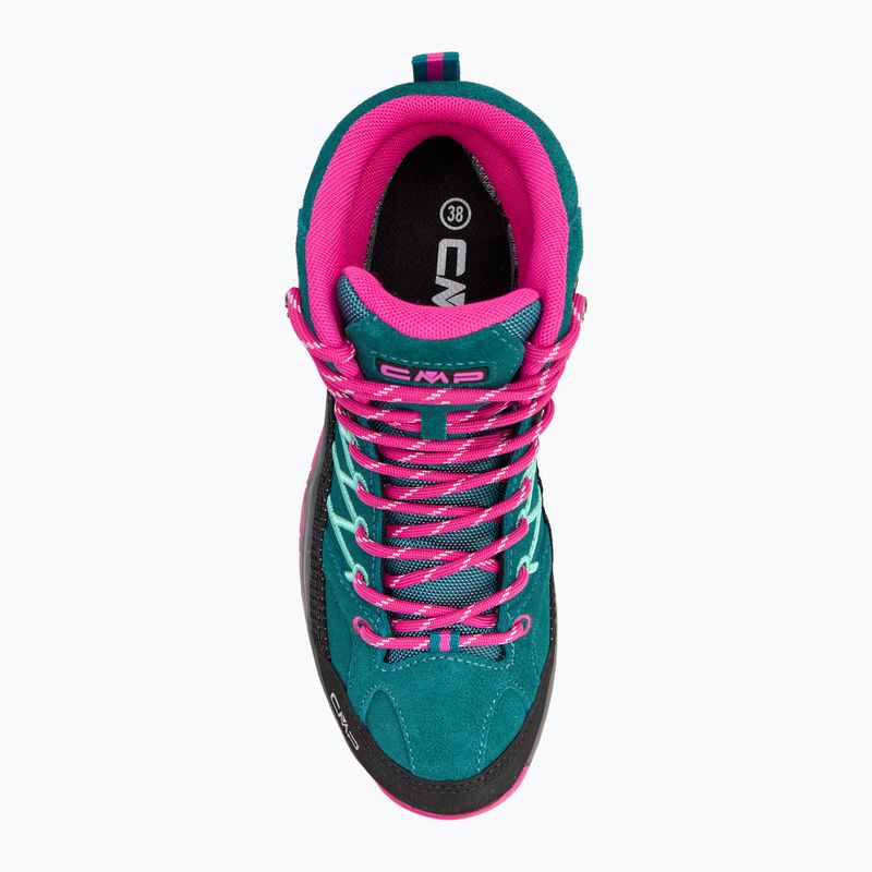 CMP Rigel Mid lake / pink fluo junior trekking boots 5
