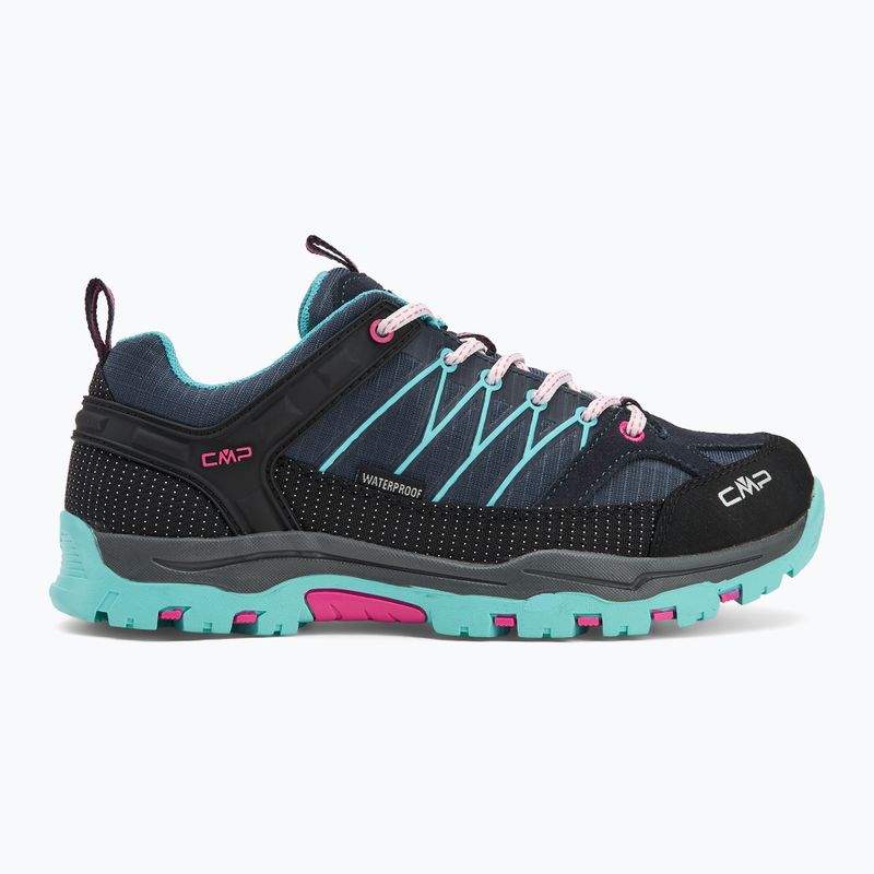 CMP children's trekking boots Rigel Low Wp b.blue/acqua 2