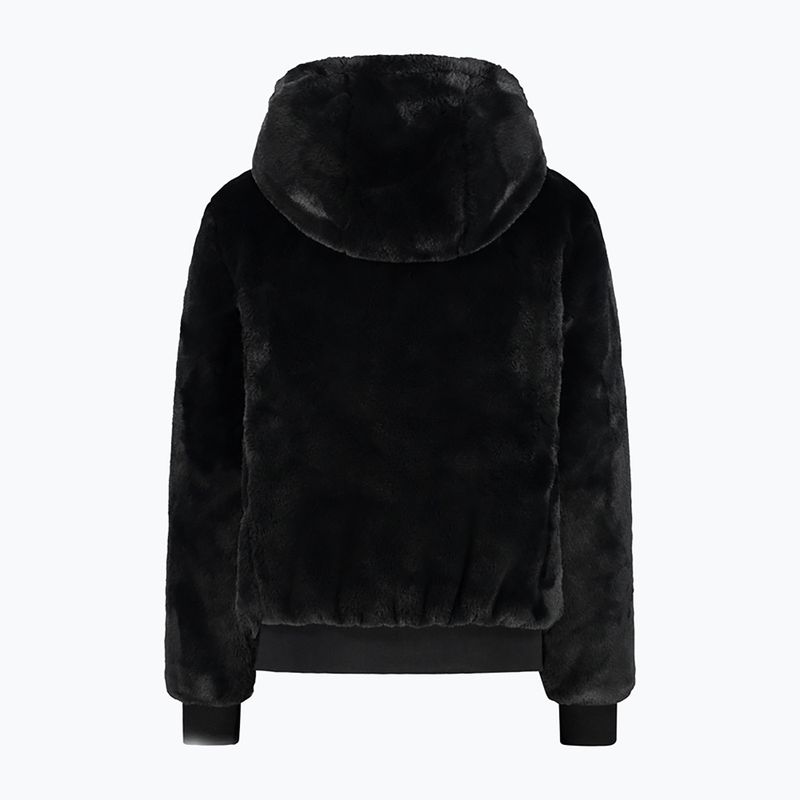 Women's CMP Fix Hood fur jacket black 32K0316/U901 4