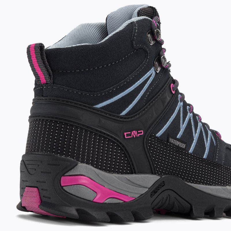Women's trekking boots CMP Rigel Mid Wp titanio/skyway 8