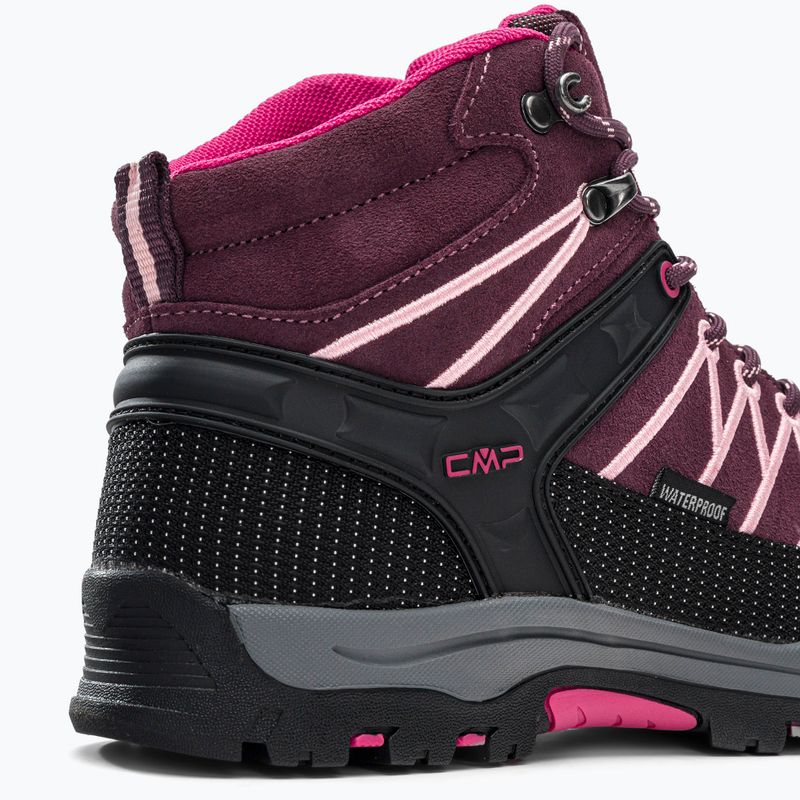 CMP Rigel Mid children's trekking boots maroon 3Q12944J 9