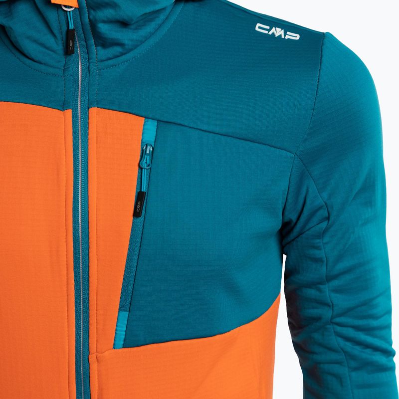 CMP men's trekking sweatshirt orange and blue 33G6597/C550 3