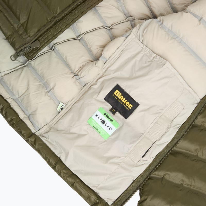 Men's jacket Blauer USA Charles dark olive inside mist grey 7