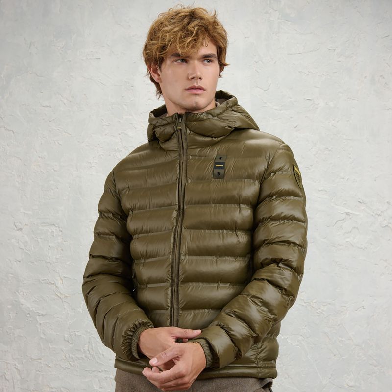 Men's jacket Blauer USA Charles dark olive inside mist grey 2