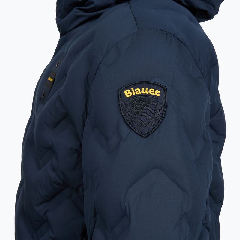Men's jacket Blauer USA Piery blue inside brown 3