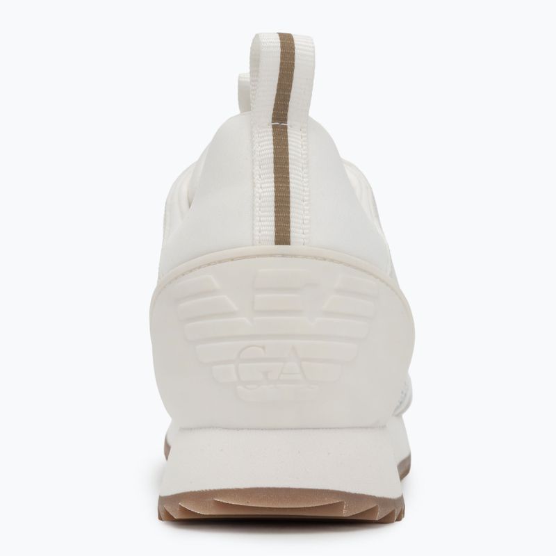 EA7 Emporio Armani Black & White Laces triple off wht/gold shoes 6