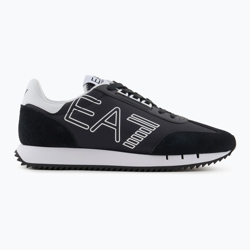 EA7 Emporio Armani Black & White Vintage blk/white/blk eagle shoes 8