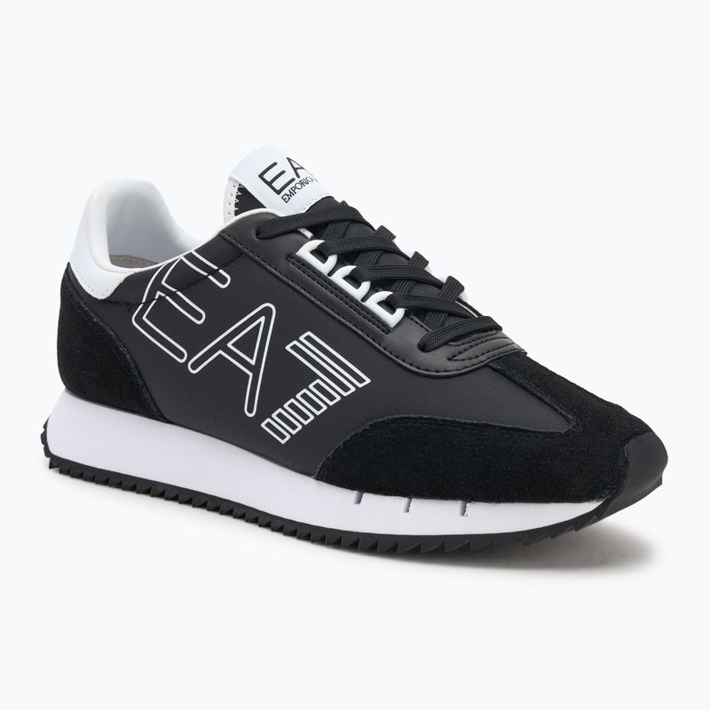 EA7 Emporio Armani Black & White Vintage blk/white/blk eagle shoes