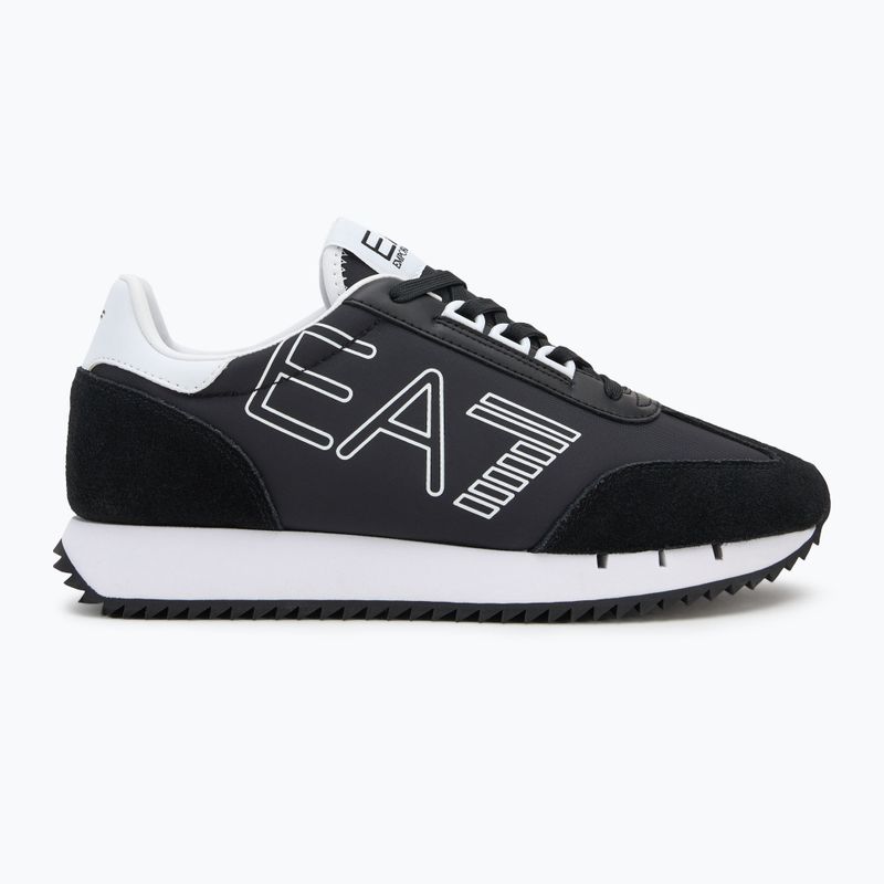 EA7 Emporio Armani Black & White Vintage blk/white/blk eagle shoes 2