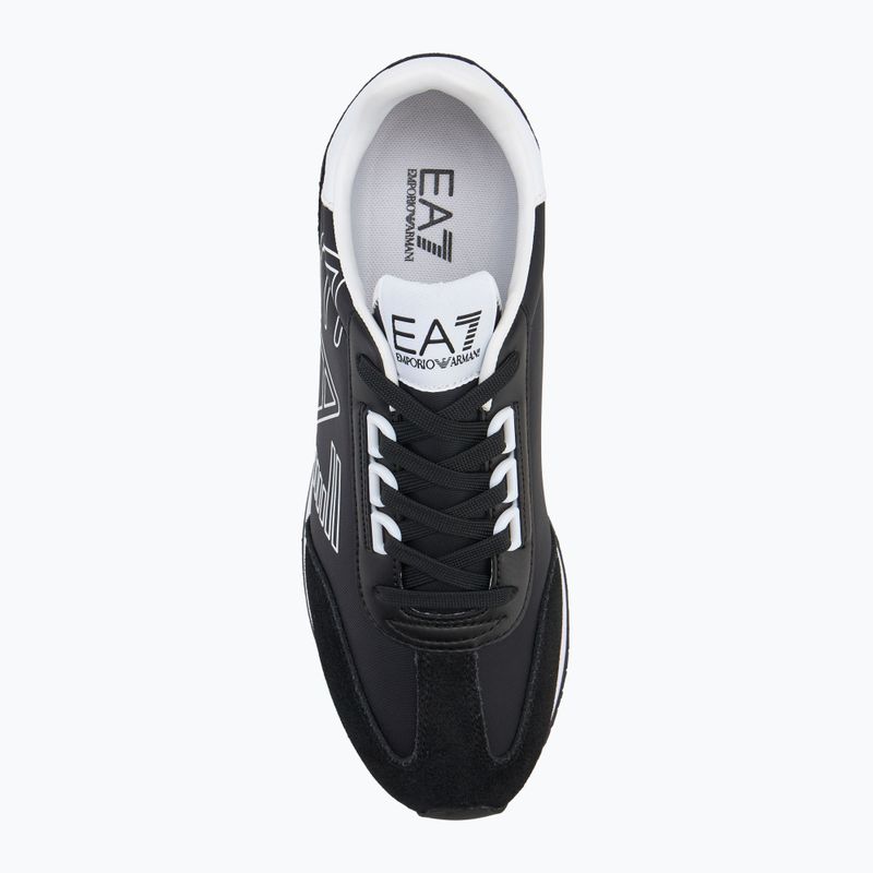 EA7 Emporio Armani Black & White Vintage blk/white/blk eagle shoes 5