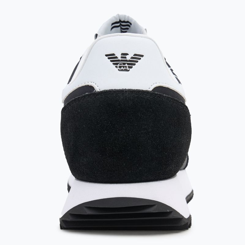 EA7 Emporio Armani Black & White Vintage blk/white/blk eagle shoes 6