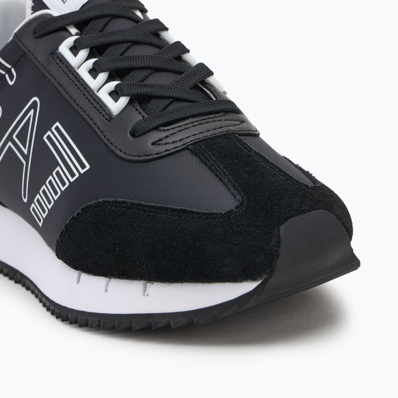 EA7 Emporio Armani Black & White Vintage blk/white/blk eagle shoes 7
