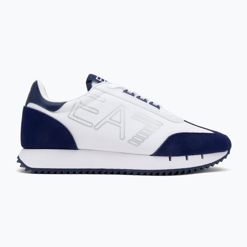 EA7 Emporio Armani Black & White Vintage white/medieval blu shoes 2