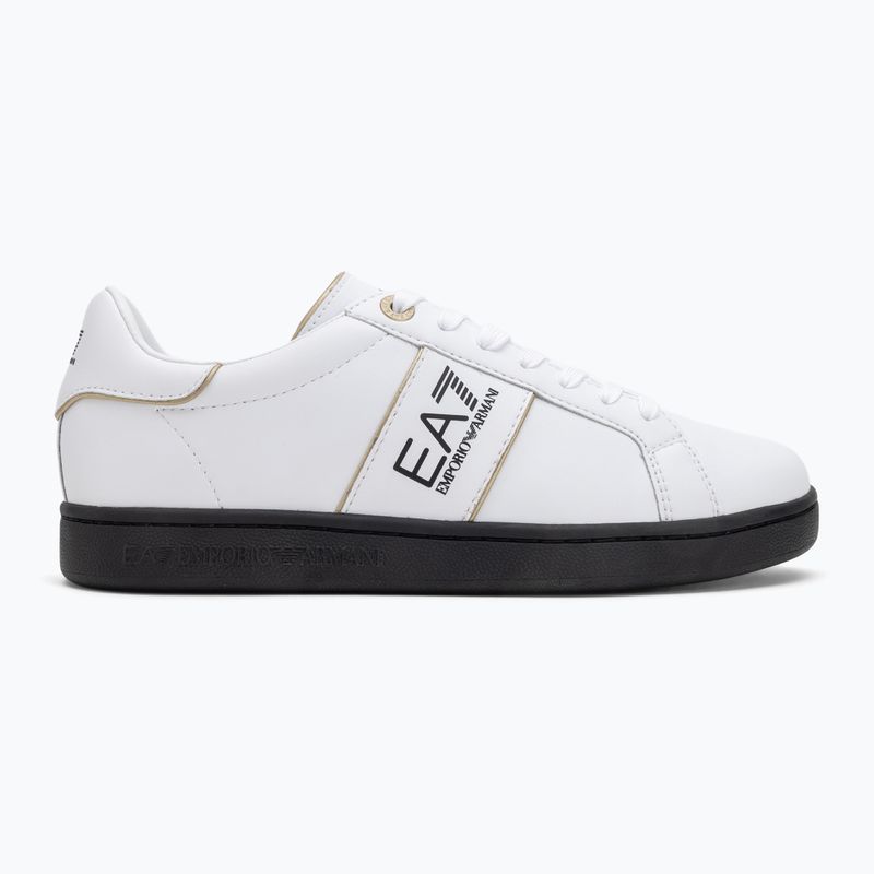EA7 Emporio Armani Classic Logo white/gold/black shoes 2