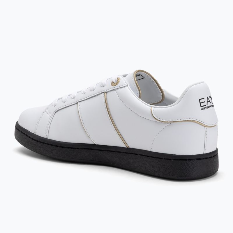EA7 Emporio Armani Classic Logo white/gold/black shoes 3