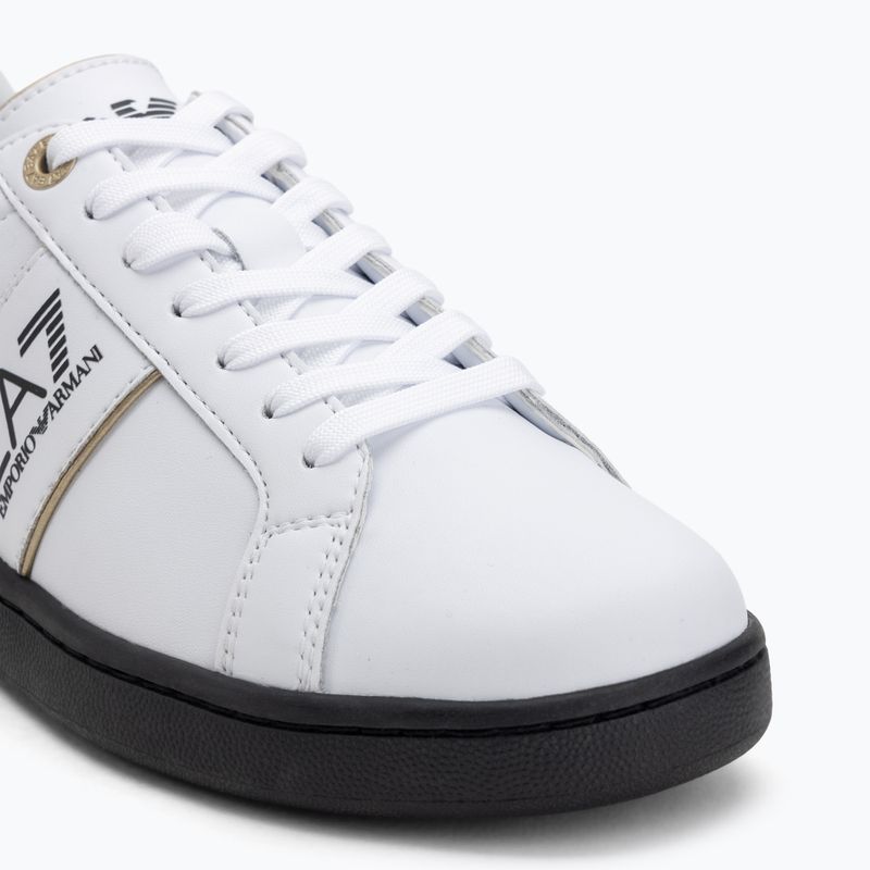 EA7 Emporio Armani Classic Logo white/gold/black shoes 7