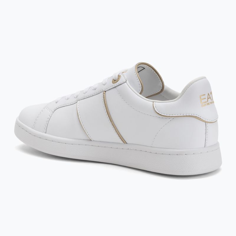 EA7 Emporio Armani Classic Logo full wht/gold detail shoes 3