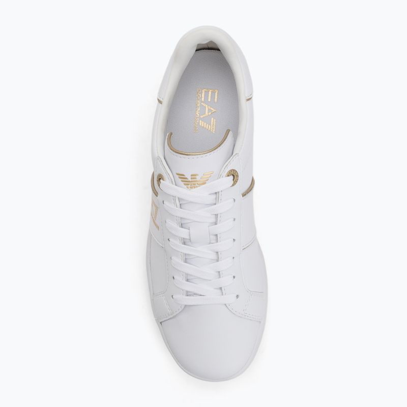 EA7 Emporio Armani Classic Logo full wht/gold detail shoes 5