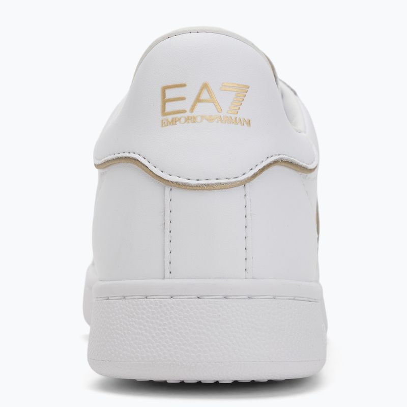 EA7 Emporio Armani Classic Logo full wht/gold detail shoes 6