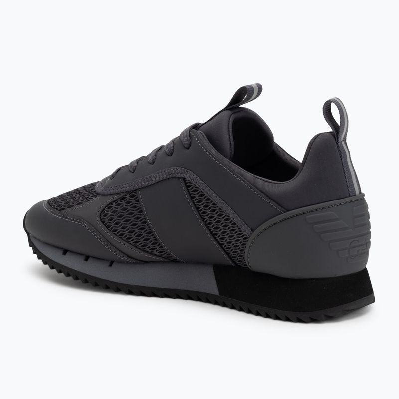 EA7 Emporio Armani Black & White Laces asphalt grey/silv.g7 shoes 3