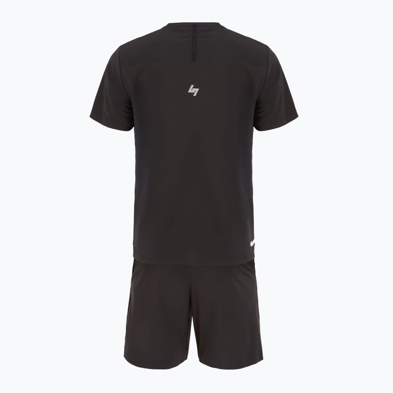EA7 Emporio Armani Ventus7 black T-shirt + shorts set 2