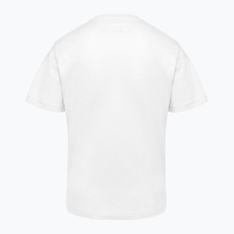 Men's EA7 Emporio Armani Logo Series white T-shirt 2