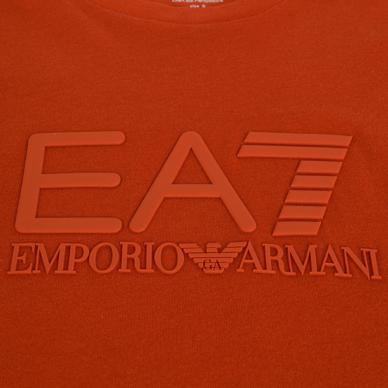 Men's EA7 Emporio Armani Visibility Cotton Crew rooibos tea T-shirt 3