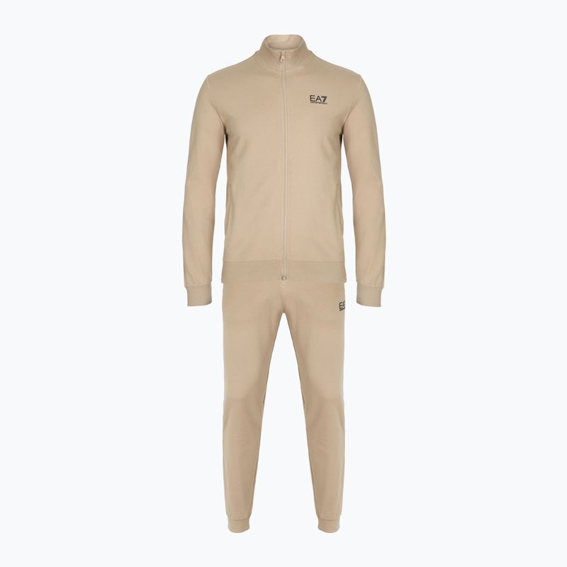 Men's EA7 Emporio Armani Train Core Identity Tracksuit FZ cobblestone