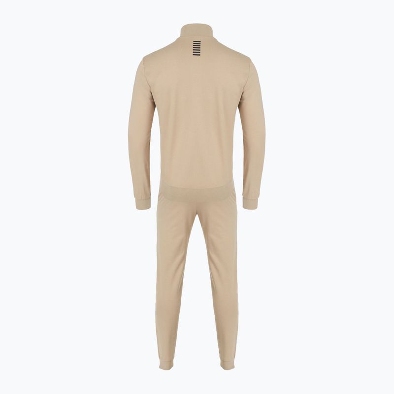 Men's EA7 Emporio Armani Train Core Identity Tracksuit FZ cobblestone 2