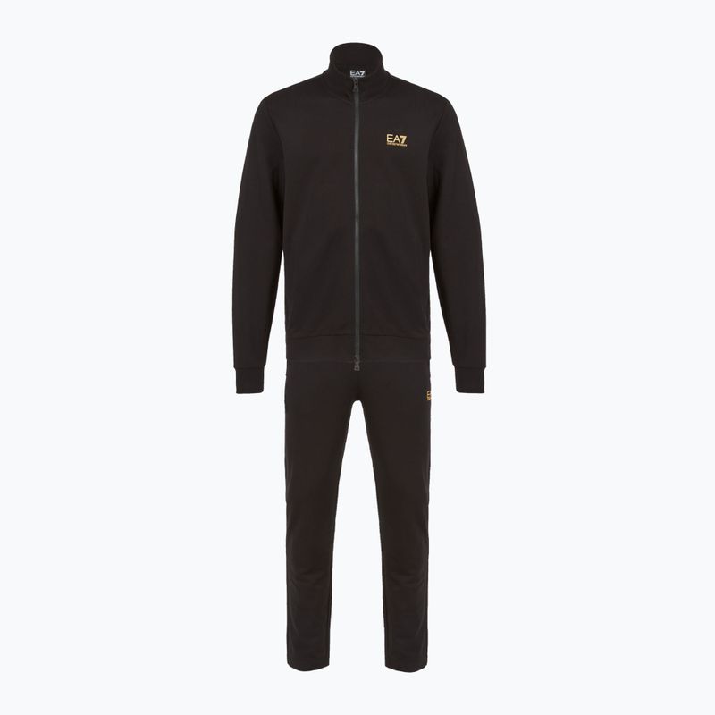 Men's EA7 Emporio Armani Train Core Identity Tracksuit FZ black/gold