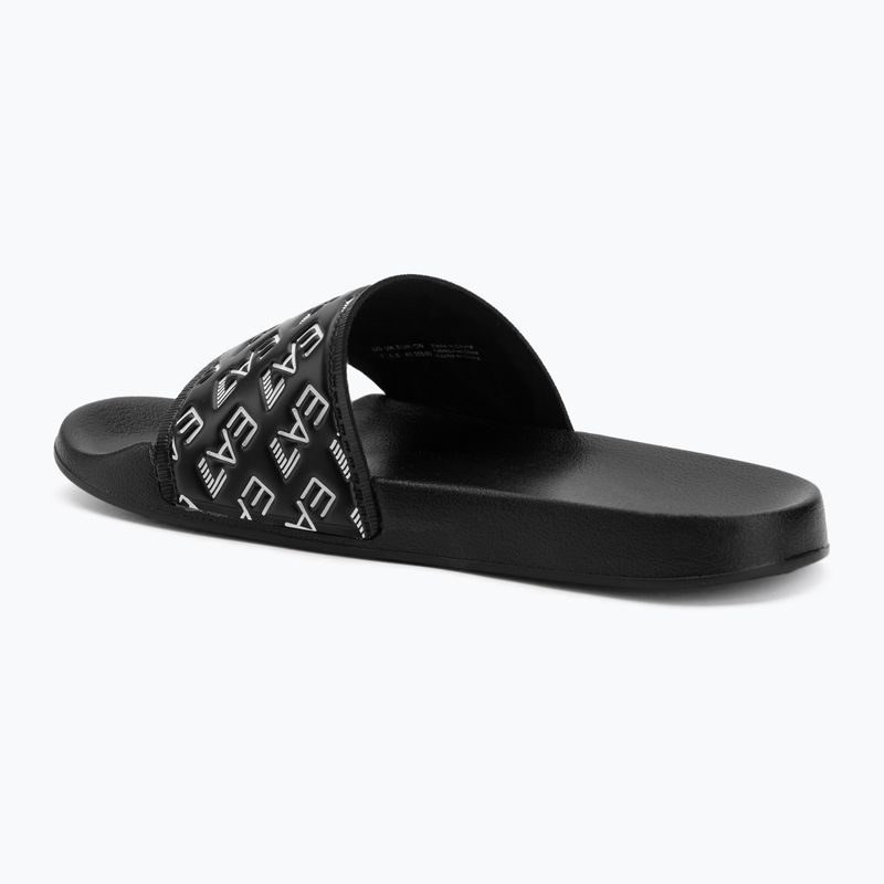 EA7 Emporio Armani Water Sports All Over flip-flops full black / white 3