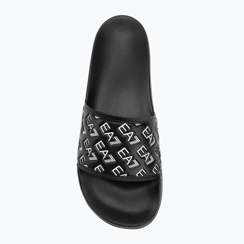 EA7 Emporio Armani Water Sports All Over flip-flops full black / white 5
