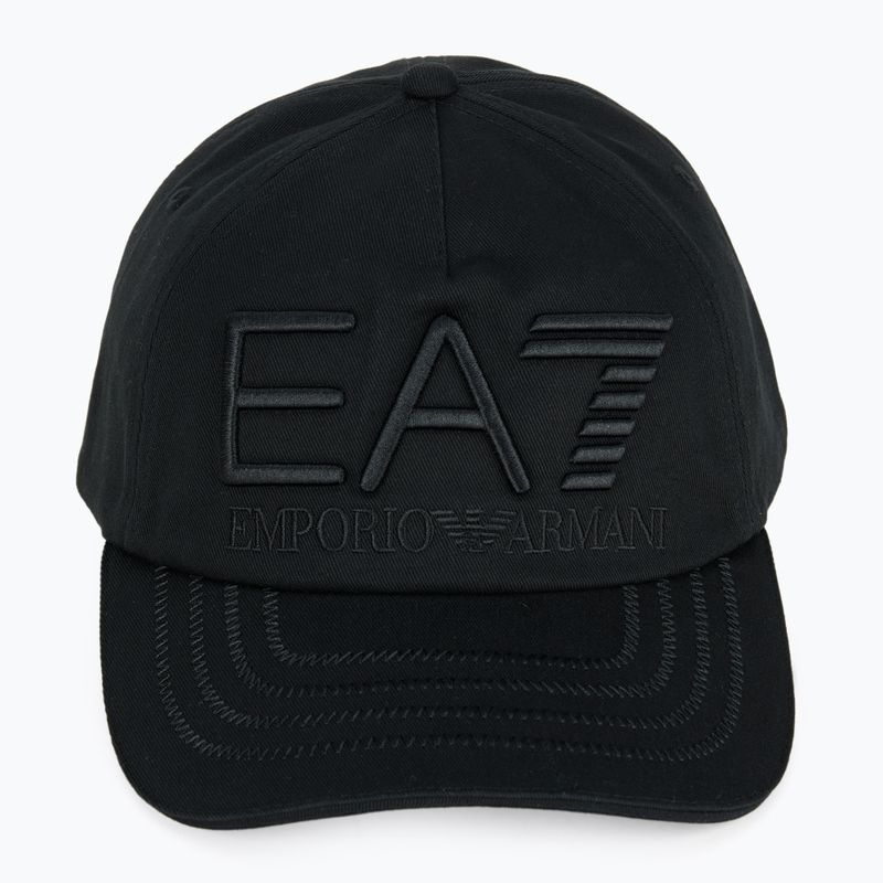 EA7 Emporio Armani Train Logo Series Embroidered baseball cap black 2