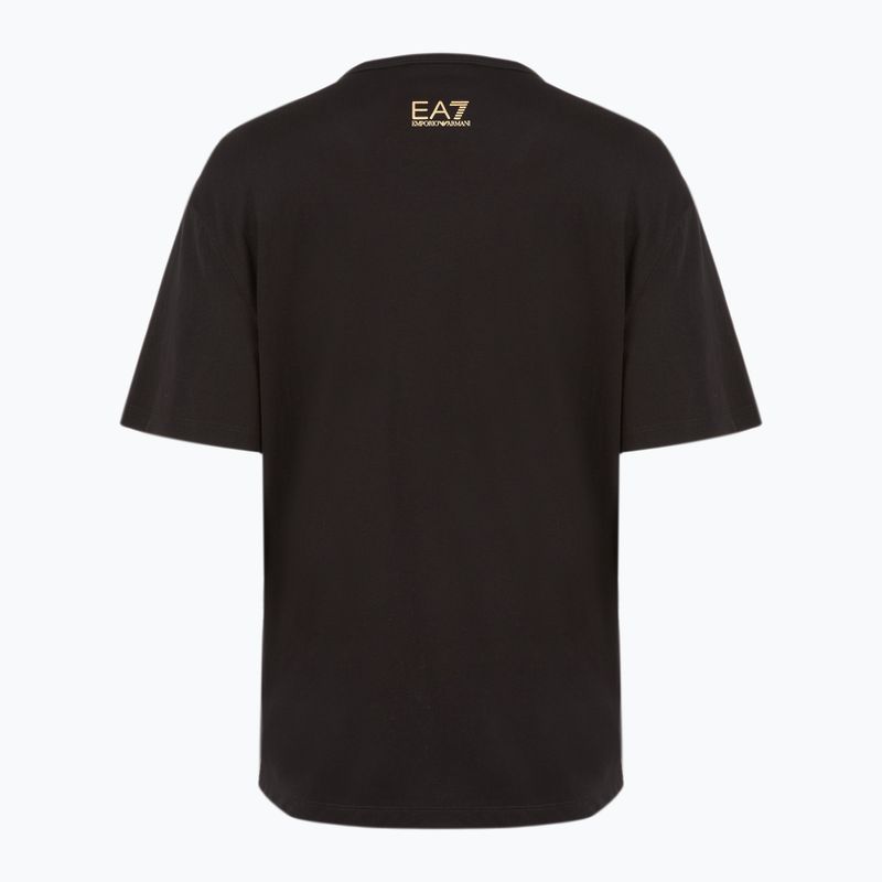 Women's EA7 Emporio Armani Train Visibility black/gold T-shirt 2