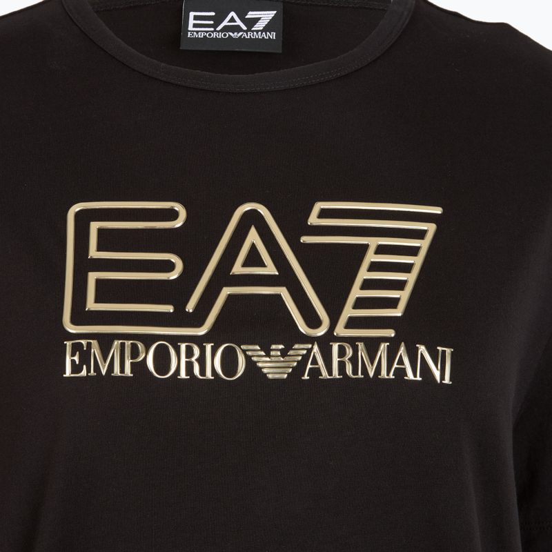 Women's EA7 Emporio Armani Train Visibility black/gold T-shirt 3