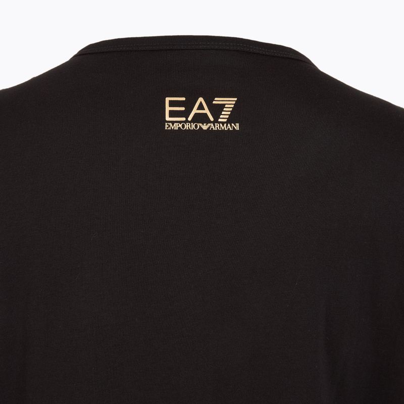 Women's EA7 Emporio Armani Train Visibility black/gold T-shirt 4