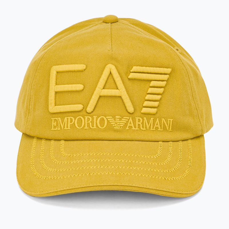 EA7 Emporio Armani Train Logo Series Embroidered antique moss baseball cap 2