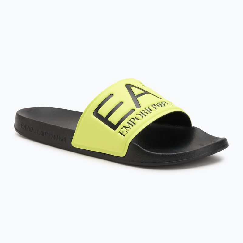 EA7 Emporio Armani Water Sports Visibility yellow flueo / black flip-flops