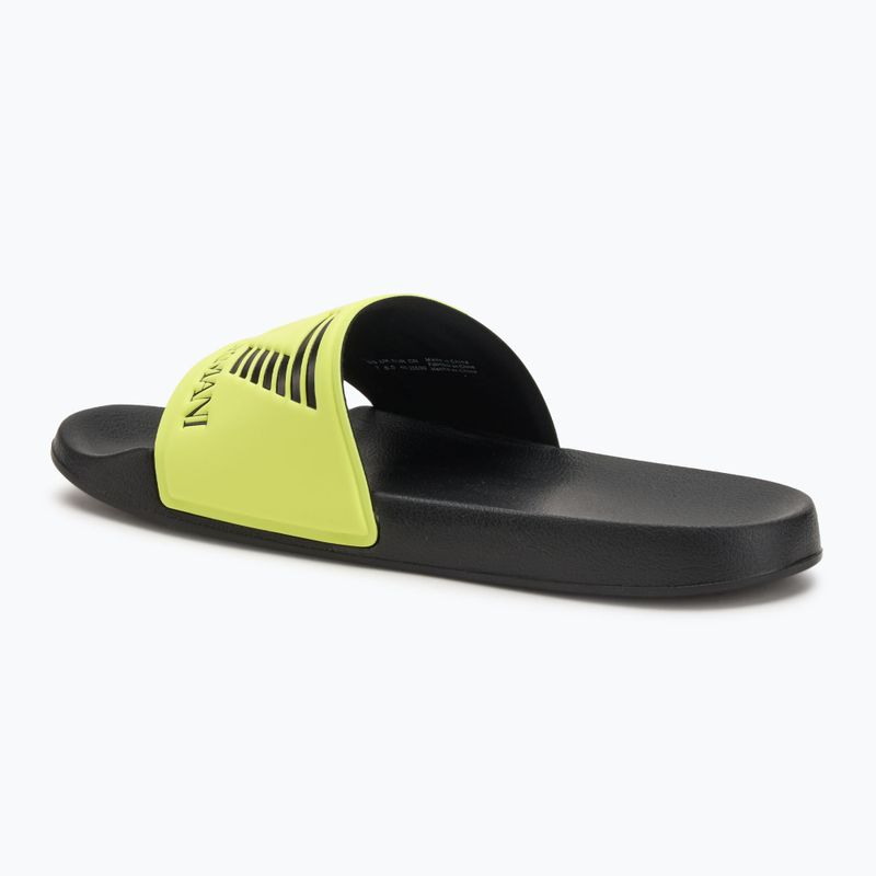 EA7 Emporio Armani Water Sports Visibility yellow flueo / black flip-flops 3