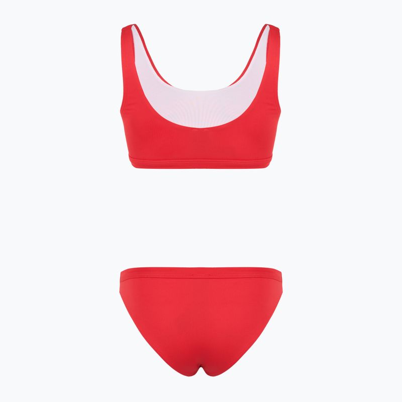 Women's two-piece swimsuit EA7 Emporio Armani Maxi Logo Bikini Top racing red 2