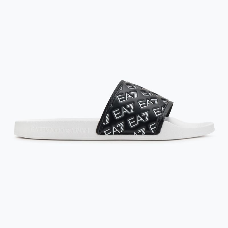 EA7 Emporio Armani Water Sports All Over black / white flip-flops 2
