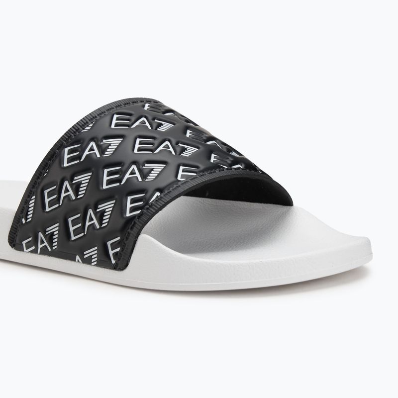 EA7 Emporio Armani Water Sports All Over black / white flip-flops 7