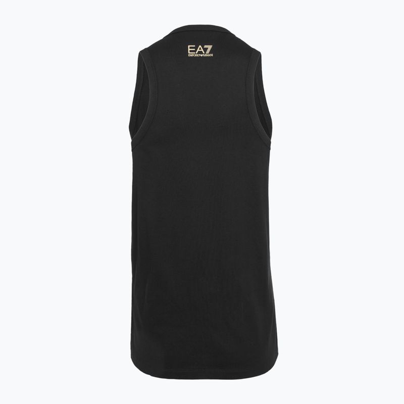 Women's EA7 Emporio Armani Train Visibility Tank black/gold 2
