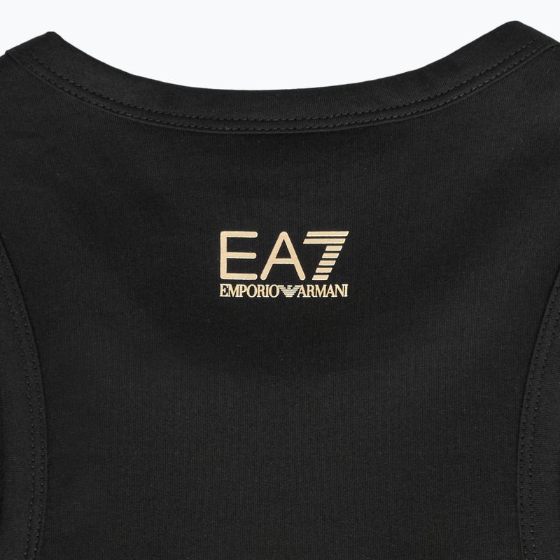 Women's EA7 Emporio Armani Train Visibility Tank black/gold 3