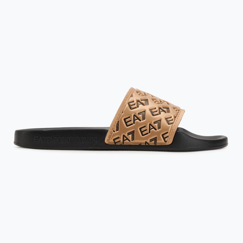 EA7 Emporio Armani Water Sports All Over flip-flops black / gold 2