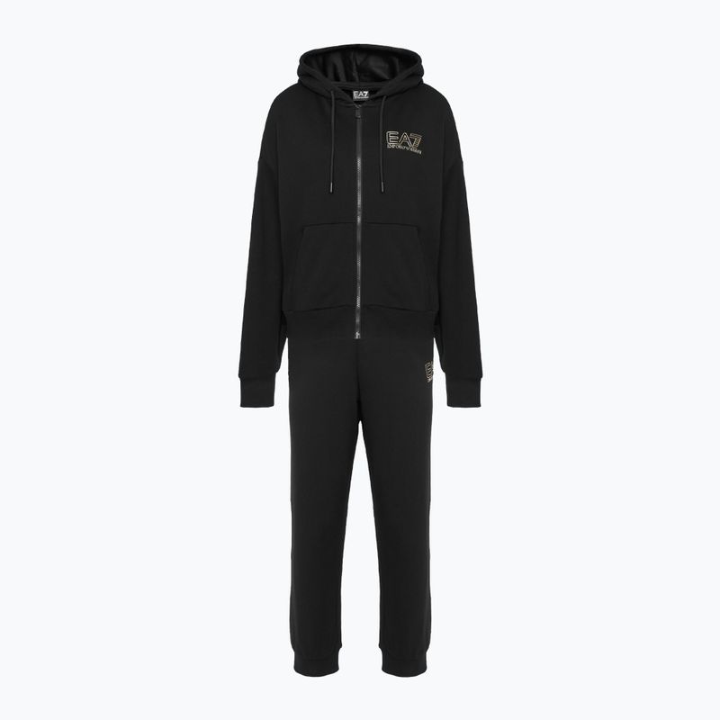 Women's EA7 Emporio Armani Train Visibility Tracksuit HO CH FZ black/gold